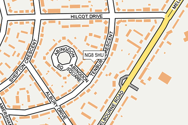 NG8 5HU map - OS OpenMap – Local (Ordnance Survey)