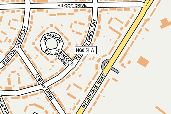 NG8 5HW map - OS OpenMap – Local (Ordnance Survey)