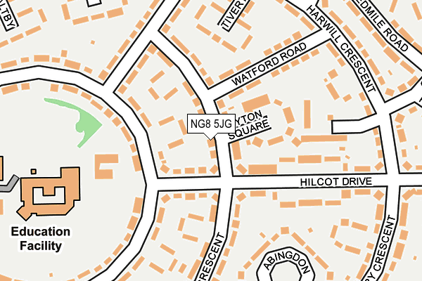 NG8 5JG map - OS OpenMap – Local (Ordnance Survey)