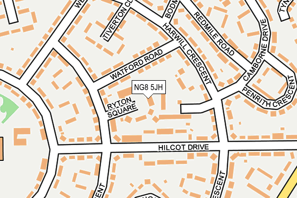 NG8 5JH map - OS OpenMap – Local (Ordnance Survey)