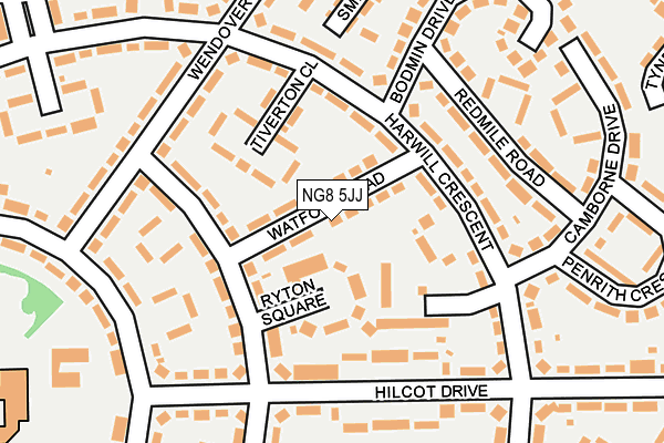 NG8 5JJ map - OS OpenMap – Local (Ordnance Survey)