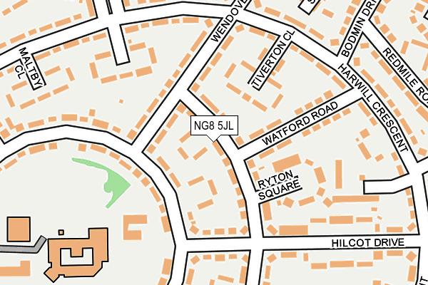 NG8 5JL map - OS OpenMap – Local (Ordnance Survey)