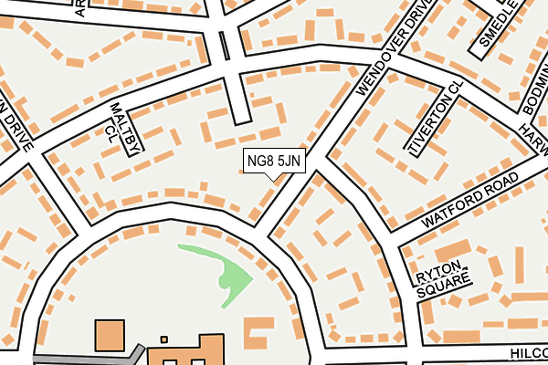 NG8 5JN map - OS OpenMap – Local (Ordnance Survey)