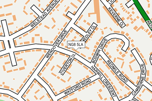 NG8 5LA map - OS OpenMap – Local (Ordnance Survey)