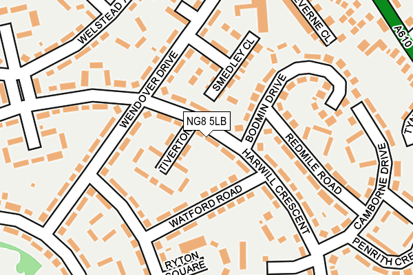 NG8 5LB map - OS OpenMap – Local (Ordnance Survey)