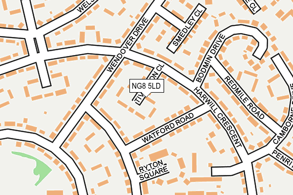 NG8 5LD map - OS OpenMap – Local (Ordnance Survey)