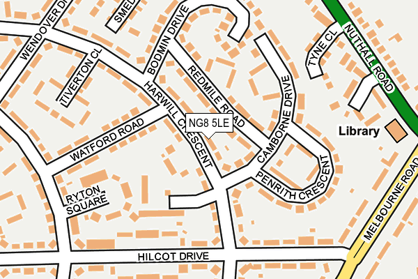 NG8 5LE map - OS OpenMap – Local (Ordnance Survey)