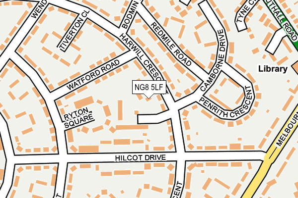 NG8 5LF map - OS OpenMap – Local (Ordnance Survey)