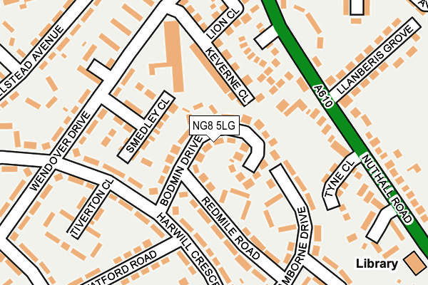NG8 5LG map - OS OpenMap – Local (Ordnance Survey)
