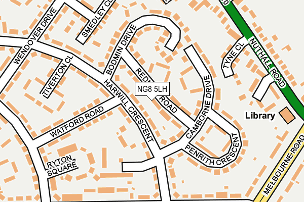 NG8 5LH map - OS OpenMap – Local (Ordnance Survey)