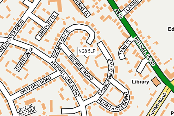 NG8 5LP map - OS OpenMap – Local (Ordnance Survey)