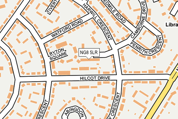 NG8 5LR map - OS OpenMap – Local (Ordnance Survey)