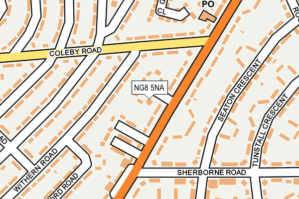 NG8 5NA map - OS OpenMap – Local (Ordnance Survey)