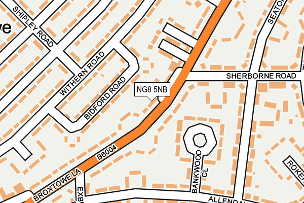 NG8 5NB map - OS OpenMap – Local (Ordnance Survey)