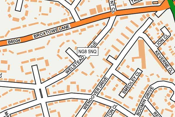 NG8 5NQ map - OS OpenMap – Local (Ordnance Survey)