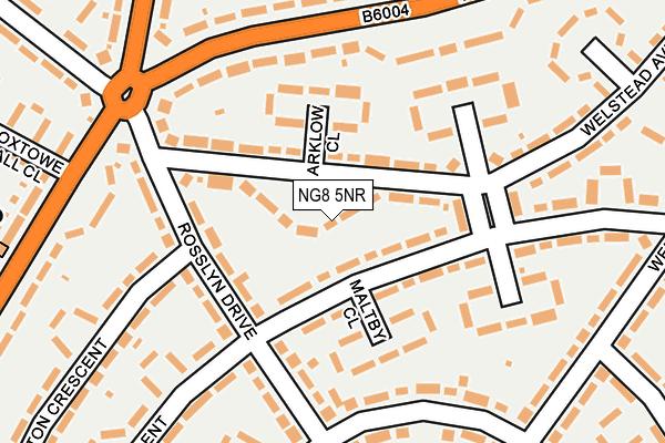 NG8 5NR map - OS OpenMap – Local (Ordnance Survey)