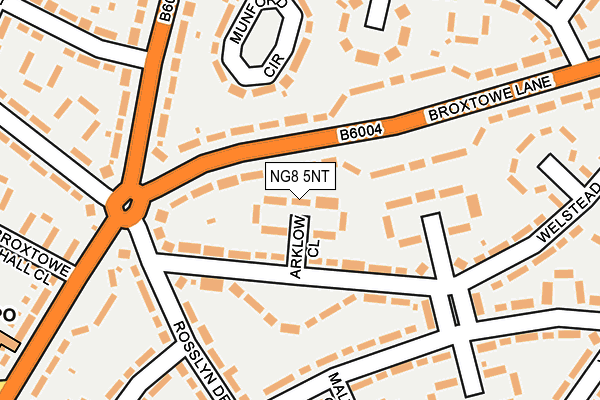 NG8 5NT map - OS OpenMap – Local (Ordnance Survey)