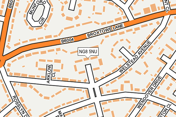 NG8 5NU map - OS OpenMap – Local (Ordnance Survey)