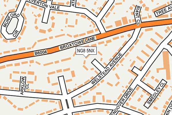 NG8 5NX map - OS OpenMap – Local (Ordnance Survey)