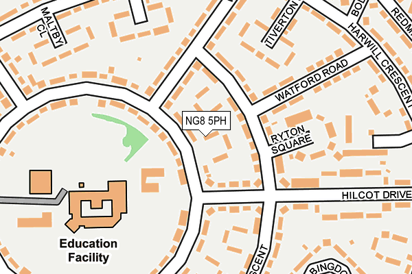 NG8 5PH map - OS OpenMap – Local (Ordnance Survey)