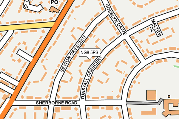 NG8 5PS map - OS OpenMap – Local (Ordnance Survey)