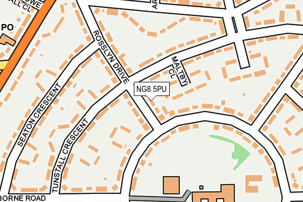 NG8 5PU map - OS OpenMap – Local (Ordnance Survey)