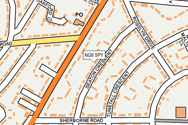 NG8 5PY map - OS OpenMap – Local (Ordnance Survey)