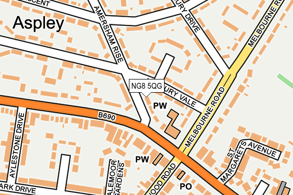 NG8 5QG map - OS OpenMap – Local (Ordnance Survey)