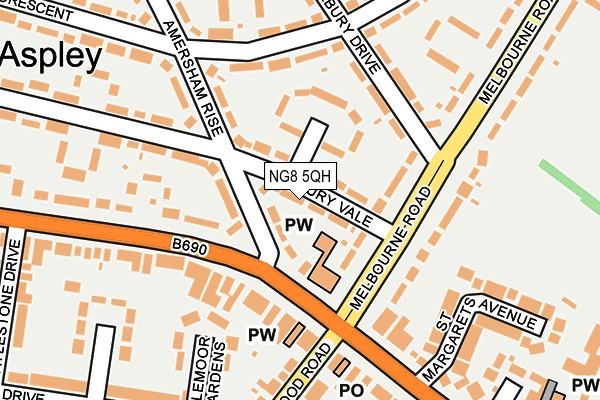 NG8 5QH map - OS OpenMap – Local (Ordnance Survey)
