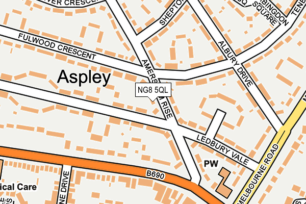 NG8 5QL map - OS OpenMap – Local (Ordnance Survey)