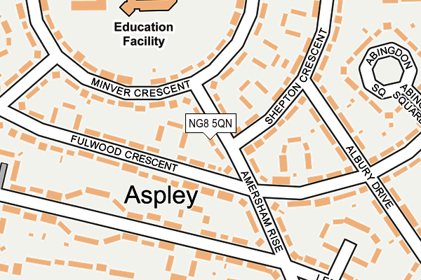 NG8 5QN map - OS OpenMap – Local (Ordnance Survey)