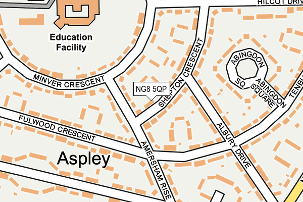 NG8 5QP map - OS OpenMap – Local (Ordnance Survey)