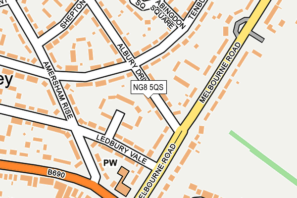 NG8 5QS map - OS OpenMap – Local (Ordnance Survey)