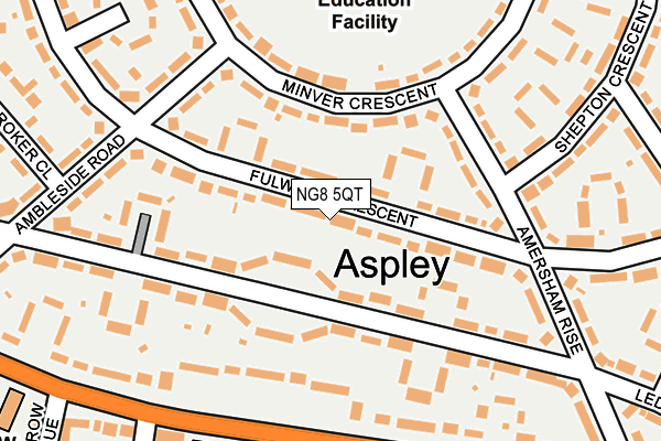 NG8 5QT map - OS OpenMap – Local (Ordnance Survey)