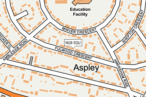 NG8 5QU map - OS OpenMap – Local (Ordnance Survey)