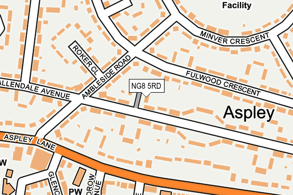 NG8 5RD map - OS OpenMap – Local (Ordnance Survey)