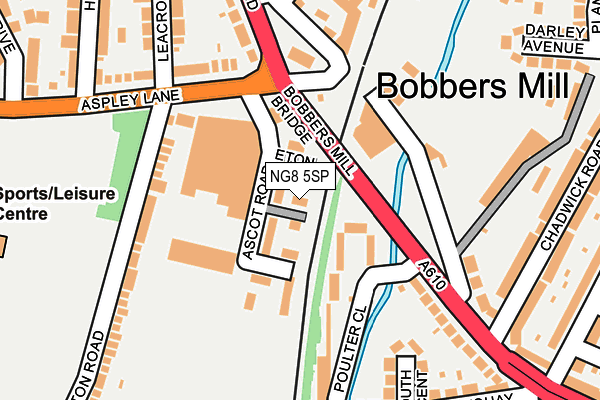 NG8 5SP map - OS OpenMap – Local (Ordnance Survey)