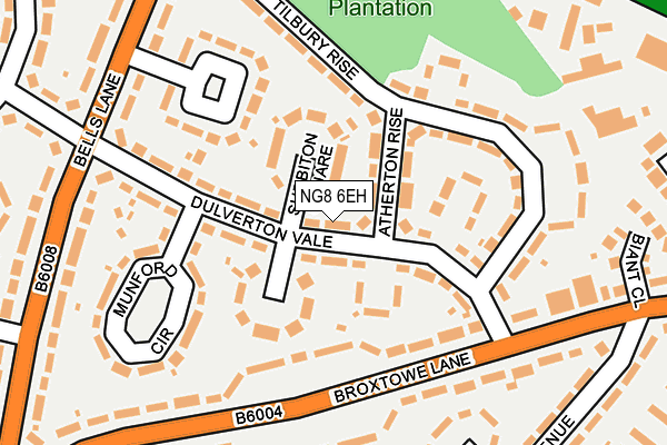 NG8 6EH map - OS OpenMap – Local (Ordnance Survey)