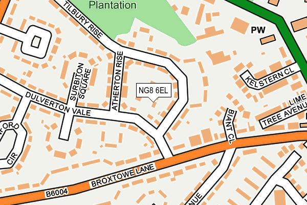 NG8 6EL map - OS OpenMap – Local (Ordnance Survey)