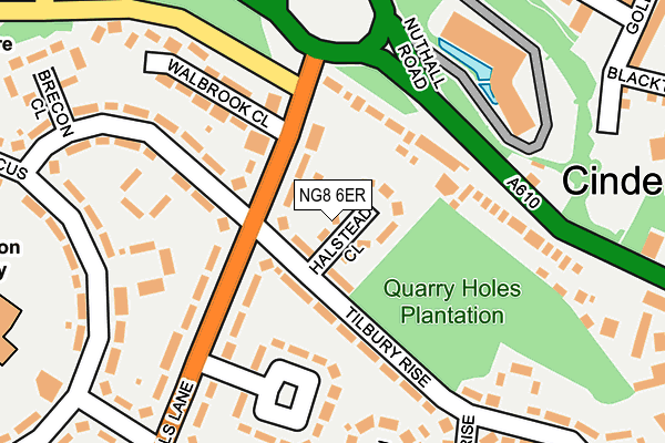 NG8 6ER map - OS OpenMap – Local (Ordnance Survey)