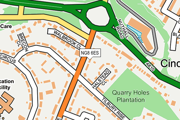 NG8 6ES map - OS OpenMap – Local (Ordnance Survey)