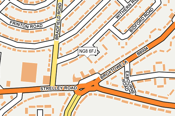 NG8 6FJ map - OS OpenMap – Local (Ordnance Survey)