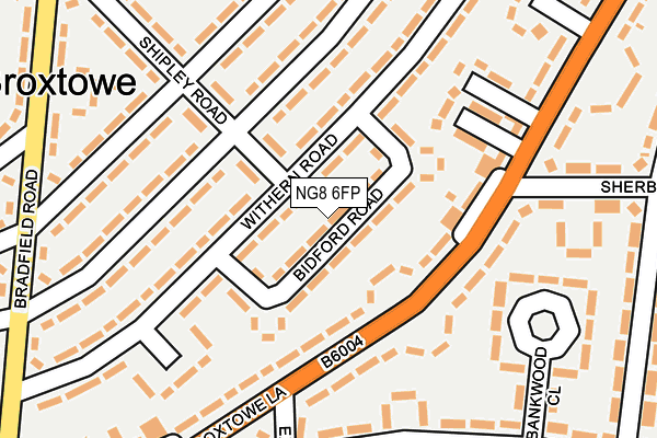 NG8 6FP map - OS OpenMap – Local (Ordnance Survey)