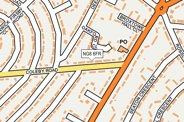 NG8 6FR map - OS OpenMap – Local (Ordnance Survey)