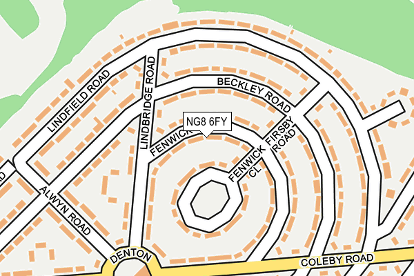 NG8 6FY map - OS OpenMap – Local (Ordnance Survey)