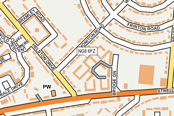NG8 6FZ map - OS OpenMap – Local (Ordnance Survey)