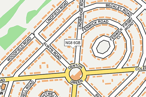 NG8 6GB map - OS OpenMap – Local (Ordnance Survey)