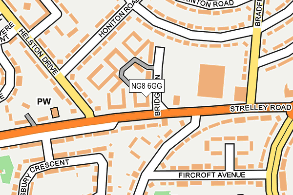 NG8 6GG map - OS OpenMap – Local (Ordnance Survey)