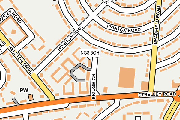 NG8 6GH map - OS OpenMap – Local (Ordnance Survey)