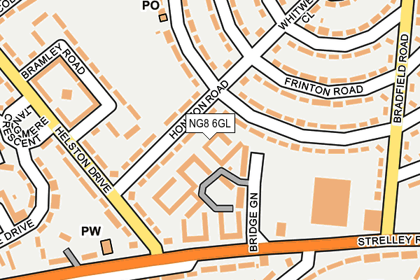 NG8 6GL map - OS OpenMap – Local (Ordnance Survey)